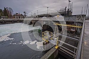 Dams and gates hydroelectric power station