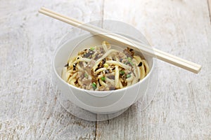 Dan dan noodles, chinese sichuan cuisine photo