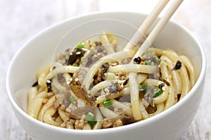 Dan dan noodles, chinese sichuan cuisine photo