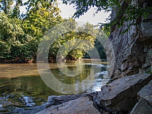 Dan River in Danbury, North Carolina