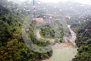 Danang, Vietnam, cable car Ba Na Hills, departure station.