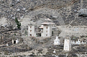 Danba Jiarong Tibetan Watchtower/barbian Village