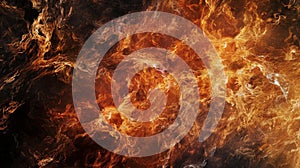 A Dance of Abstract Flames.AI generated image