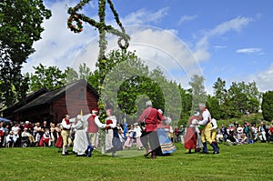 Dance around the midsummer tree