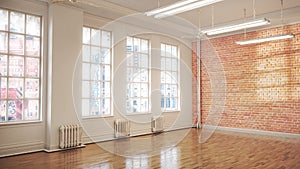 Dance or ballet studio interior.