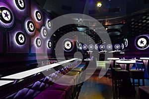 Dance club interior. Bulgaria