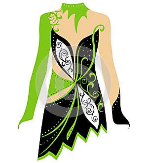 Dance costume, skating dress, rhythmic gymnastics costume