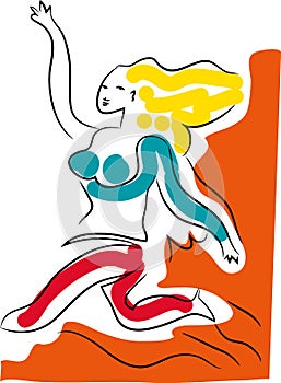 Dance explosion girl