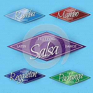 Dance Festival insignia and labels for any use photo