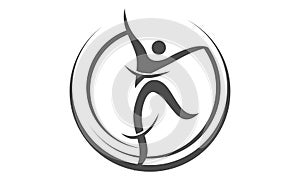 Dance Movement Logo Design Template photo