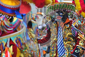 The dance of the negritos, or Cofradia de los Negritos, is an original folk dance from Huanuco, Peru photo