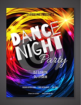 Dance Night Party design