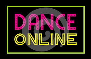 Dance Onile - colorful text.