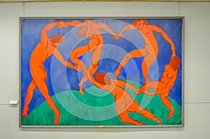 Dance painting by Henri Matisse in Hermitage museum, Saint Petersburg, Russia