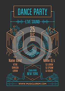 Dance party poster