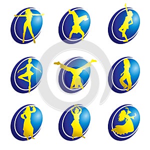 Dance web icons