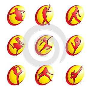 Dance web icons