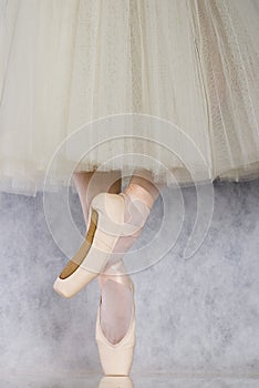 Dancer in ballet pointe