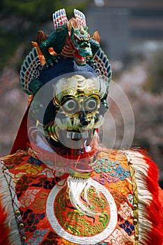 Dancer with mask