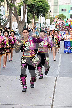 Dancer in Peruvian carnaval