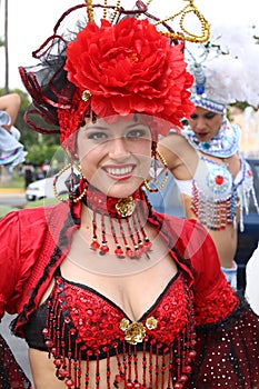 Dancer in Peruvian carnaval