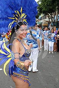 Dancer in Peruvian carnaval