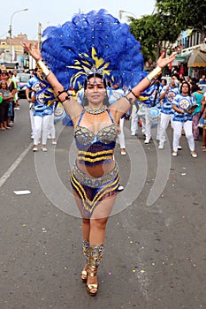 Dancer in Peruvian carnaval