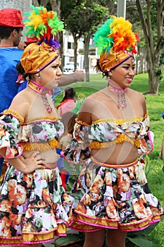 Dancer in Peruvian carnaval