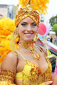 Dancer in Peruvian carnaval
