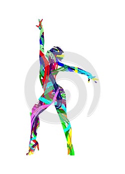 Dancer silhouette