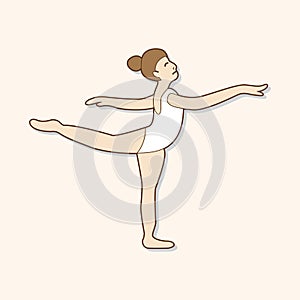 Dancer theme elements vector,eps