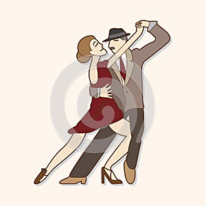 Dancer theme elements vector,eps