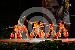 Caribbean dance at Folklore Festival stage,Varna Bulgaria