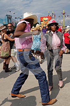 Dancers during Crawfish Festival