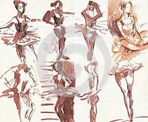 Dancers position 2,drawing