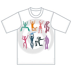 Dancers, singers, tshirt design