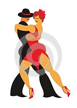 Dancers of a tango