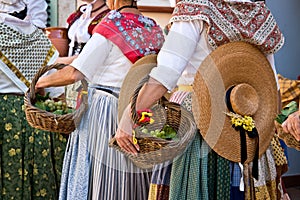 Dancers with traditional provencal costumes, provence