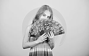 Dances with fan. Girl fanning herself with fan. Air circulation. Art and culture. Handheld fan create airflow. Airflow