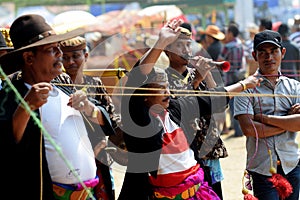 Dancing accompanied the traditional arts event of Sapi Sono festival