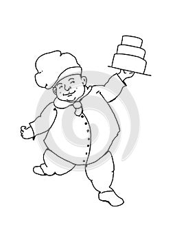 Dancing baker