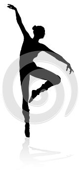 Dancing Ballet Dancer Silhouette