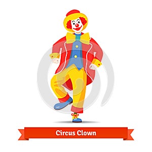 Dancing circus clown