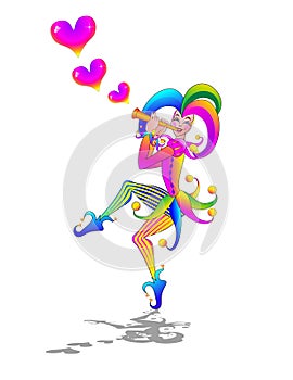 Dancing clown