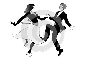 Dancing couple