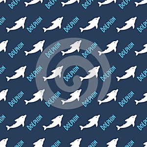 Dancing Dolphins Aquatic Joy Jumping Sea Pattern