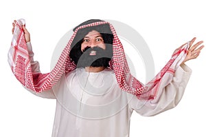 Dancing funny arab man