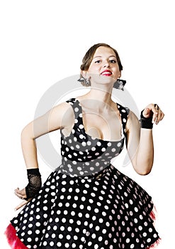 Dancing girl. Pin-up