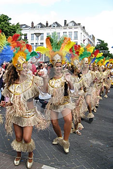 Dancing girls on a carnaval parade