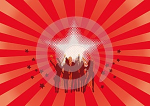 Dancing Girls Disco Music Party Flyer